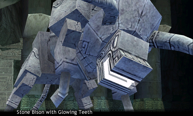 Stone Bison with Glowing Teeth.jpg