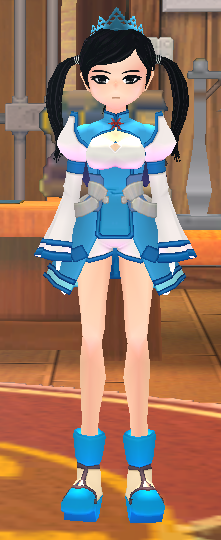 Equipped Atui's Outfit viewed from the front