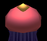 Equipped Cores' Knob Beret viewed from the back